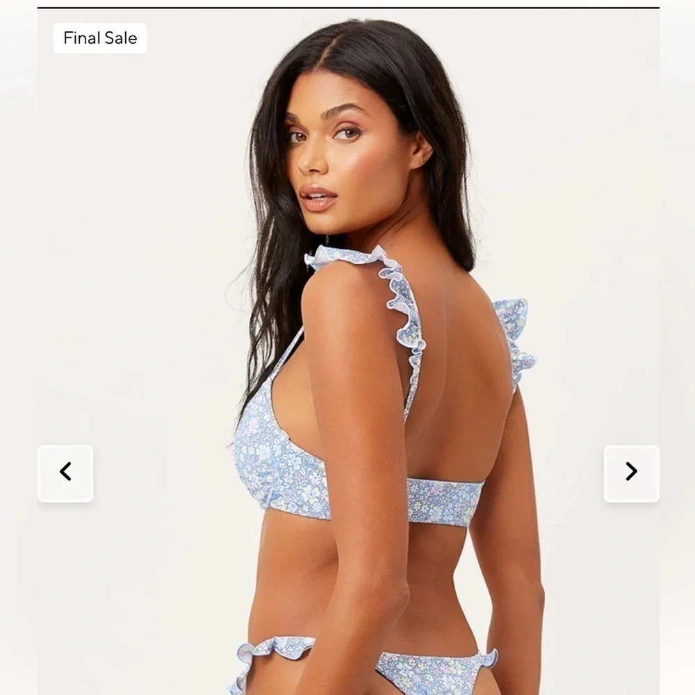 Frankie's Bikinis Birdie Top in Springtime